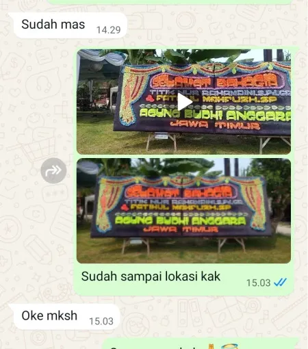 Pengiriman Papan Bunga Tegalurung Legonkulon